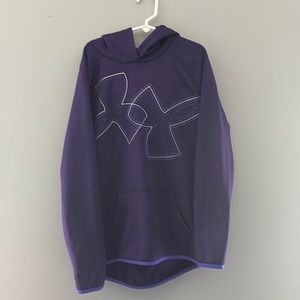 Purple under armour hoodie size large